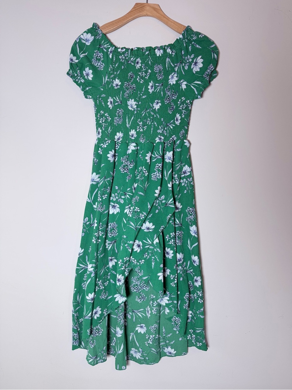 Knitworks Green and Blue Textured Skirt Sz 12